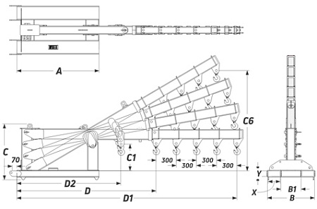 Кран-балка на вилы AR-15