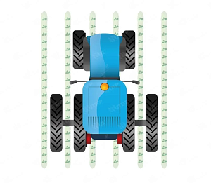 Комплект узких колес 2х4 (11.2-24, 270/95R44) м/р 450/700/750 мм